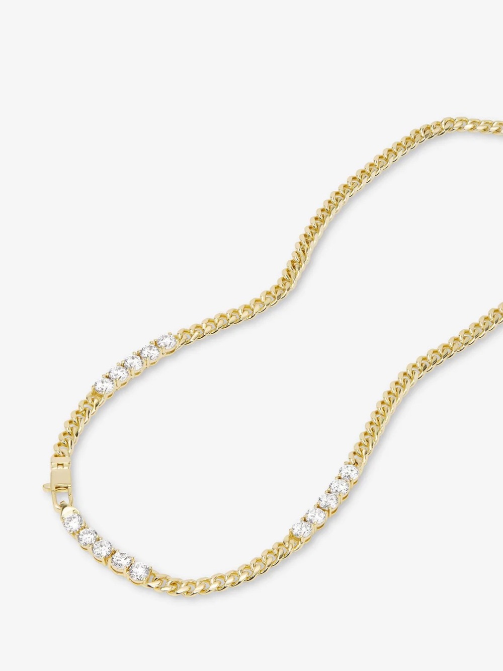 NWT Melinda Maria Gold “Julian’s Obsessed With Diamonds Necklace 5mm”